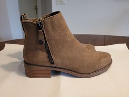 Elegante Damen Wildleder-Stiefeletten, Grösse 36.5 - neu