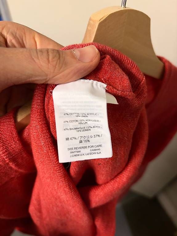 Maglioni & Felpe: J.Crew Pullover Baumwolle Leinen Mix Koralle Grösse M – Usato da Zürich venduto da ncm3010 3