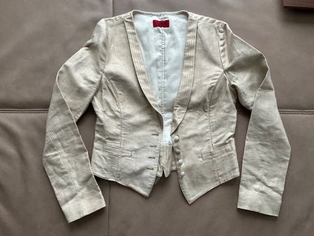 HUGO BOSS Jacke Gold Stoff Gr.38
