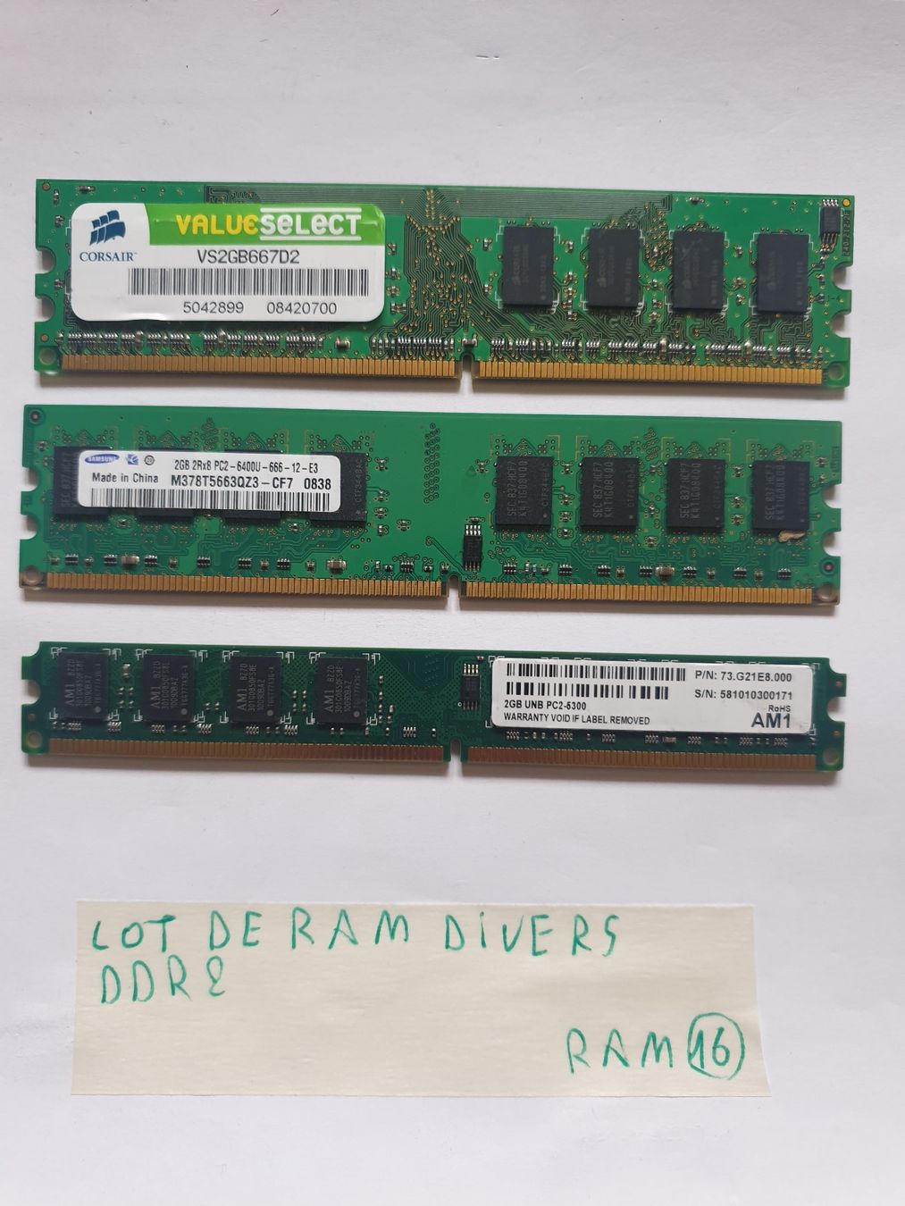Corsair Memory / RAM: RAM divers DDR2 / 2Gram – Gebraucht aus Moudon von Amaroli7