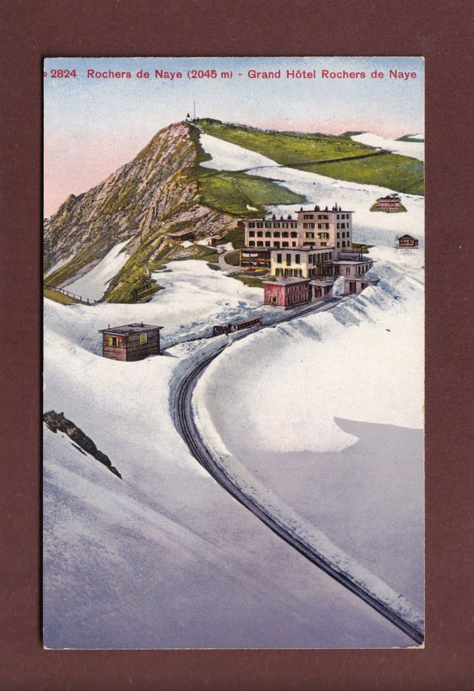 Ansichtskarten: ROCHERS DE NAYE - Hôtel - Train - Neige – Gebraucht aus Pully von nicecards