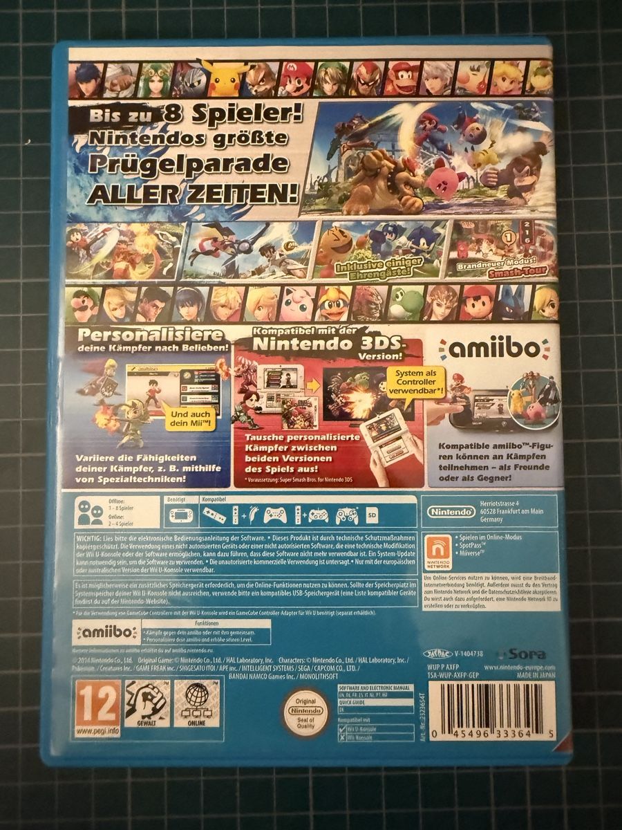 Nintendo Spiele: Super Smash Bros. für Wii U – Gebraucht aus Dottikon von bend 2