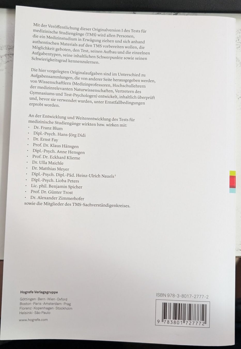 Bücher: Test für NC (Numerus Clausus) – Gebraucht aus Eschenbach LU von Holiday1 1