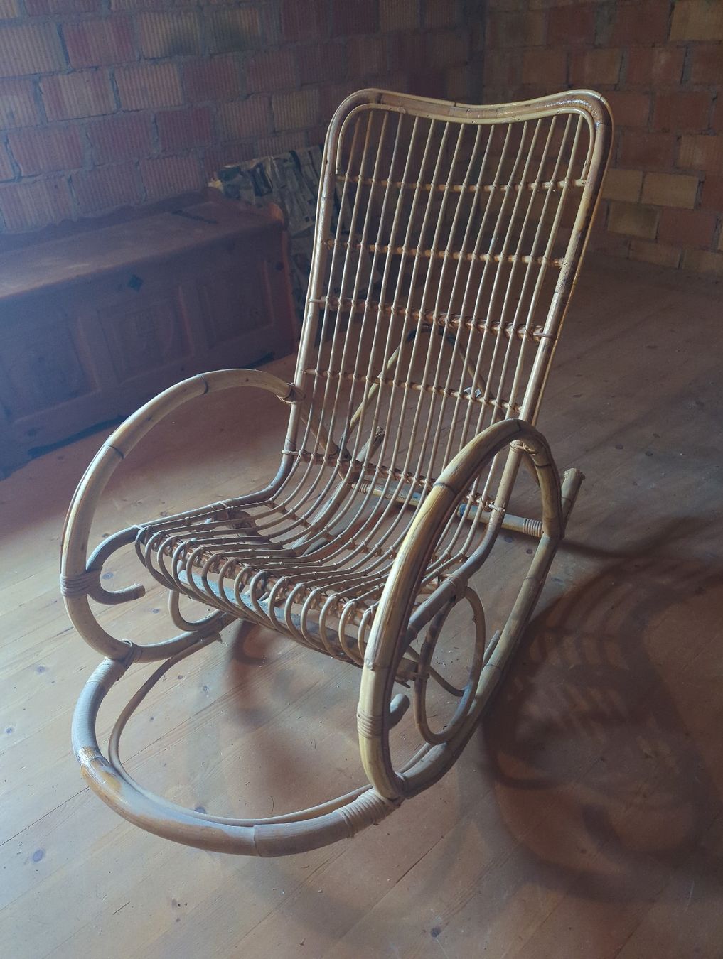 Chaises: Schaukelstuhl Bambus  – D'occasion à Wittenbach par Mary.M.Boesch