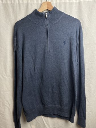 Pull zip Ralph Lauren bleu