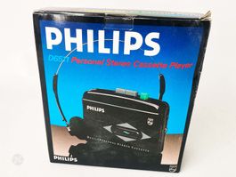 Philips D6511 Kassetten Player Walkman OVP + Kopfhörer