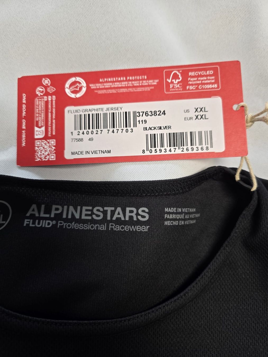 Canottiere & Pantaloni: ALPINSTARS Fluid Graphite Jersey Gr. XXL – Nuovo e nell'imballaggio originale da Rheinfelden venduto da mar_fjh6