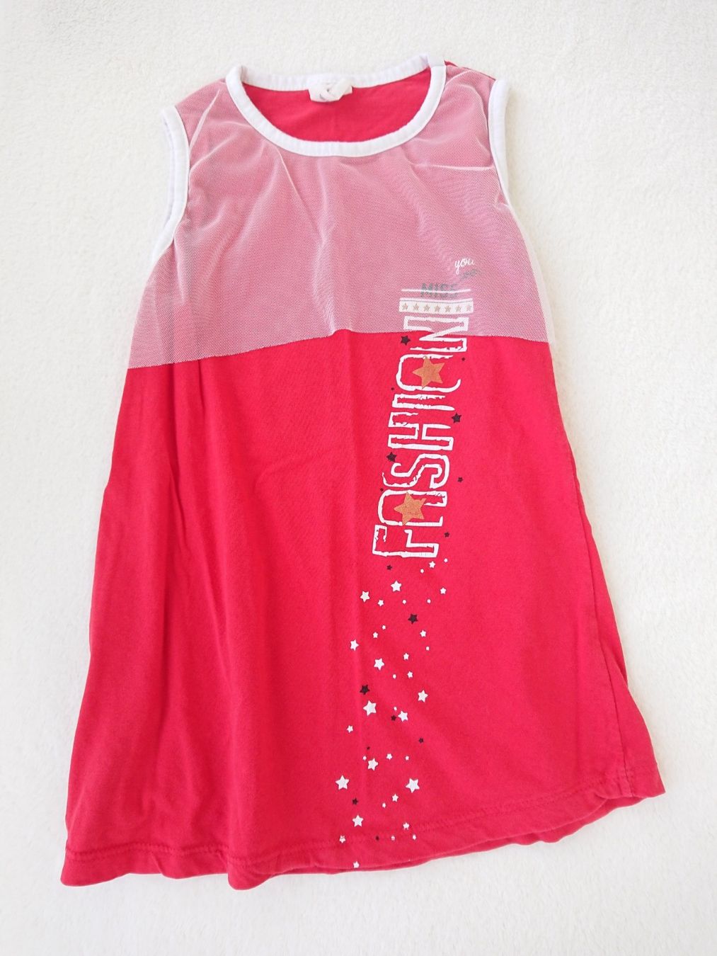 Vestiti & Gonne: Mädchen Kleid Gr. 104 Rot Weiss 100% Baumwolle – Usato da Hallau venduto da CHACLA