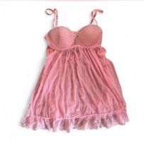Vintage rosa Babydoll-Negligee Gr. 34 Sommer 🥰