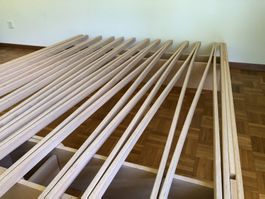 Tojo V Bett Buche, verstellbar 90–180 cm, top Zustand