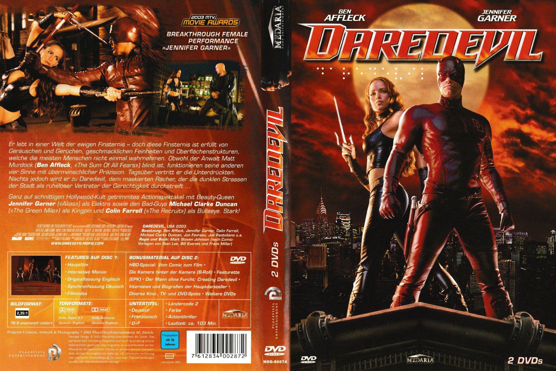Tutti i DVDs: DVD - Daredevil – Usato da Langnau am Albis venduto da MediaRescuerKeLoX