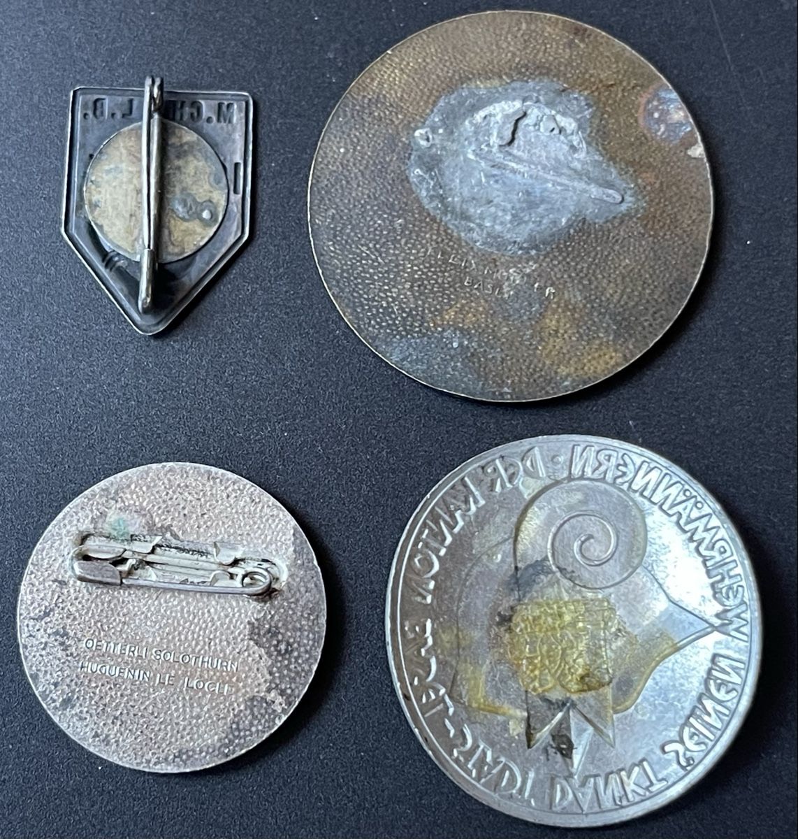 Medaglie: Médaille Basel , 4 Stück, 1894-1929 – Usato da Basel venduto da TOMFAN 2