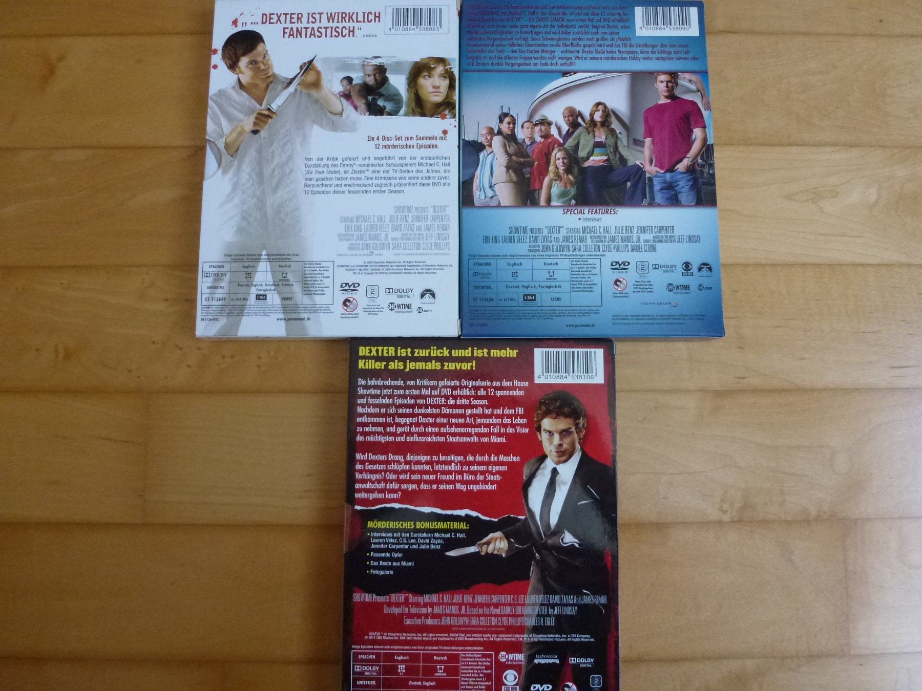 Tutti i DVDs: Dexter - Staffel 1-3 (12 DVDs) – Nuovo (secondo la descrizione) da Bern venduto da Frebo 1