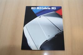 BMW M3/M3 Cabrio/M5 Prestige Prospekt 1/1990