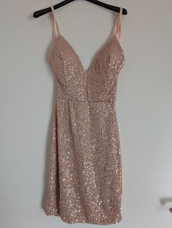 Cocktailkleid neu ⚜️mit Etikett, SH21Lugano 🇨🇭, rosegold S