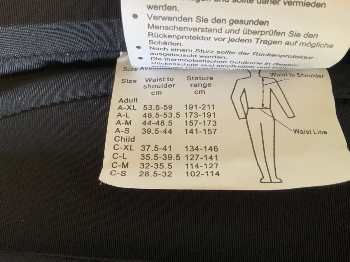 Protezioni & Imbottiture: Rückenprotektor SWING – Usato da Küsnacht ZH venduto da Christiaan12 5