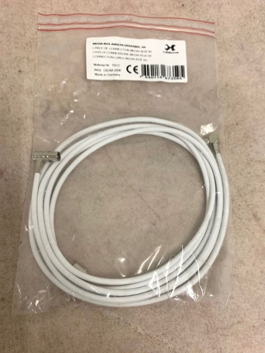 Cavi: Anschlusskabel 3m TV Media Box / Kabel – Nuovo e nell'imballaggio originale da Erlenbach ZH venduto da Ritschly
