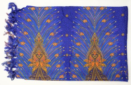 Pfauenfeder Sarong Lunghi Pareo, Viskose Tuch, Kleid Deko