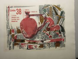 WILHELM LIECHTI LITHOGRAPHIE SIGNIERT KÜNSTLERPROBE