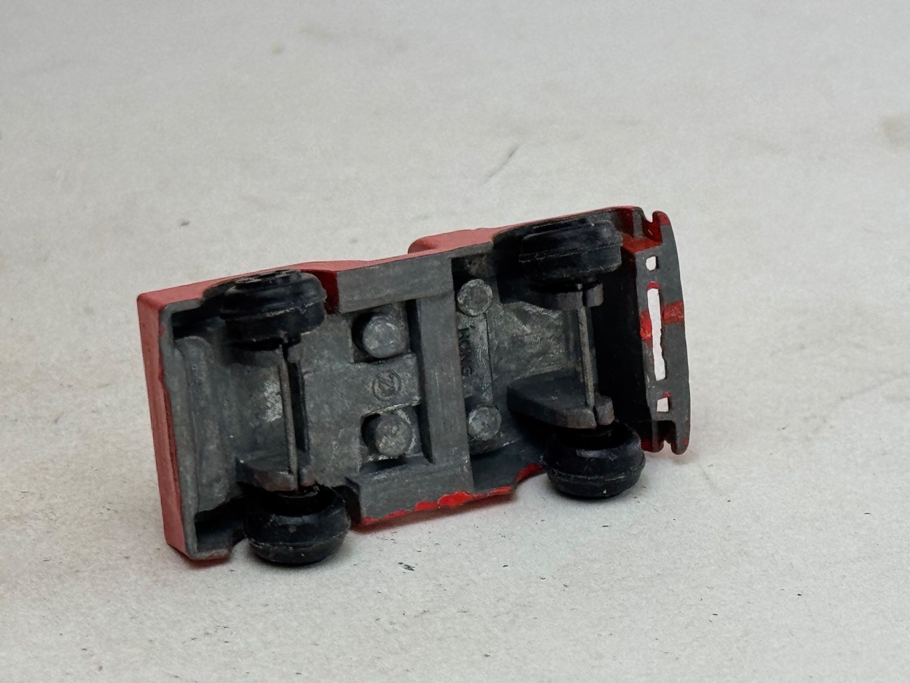 Modellini d'auto: RI- Jeep orange Metallmodell ca. 1/87 – Usato da Elm venduto da Wikmtz 2
