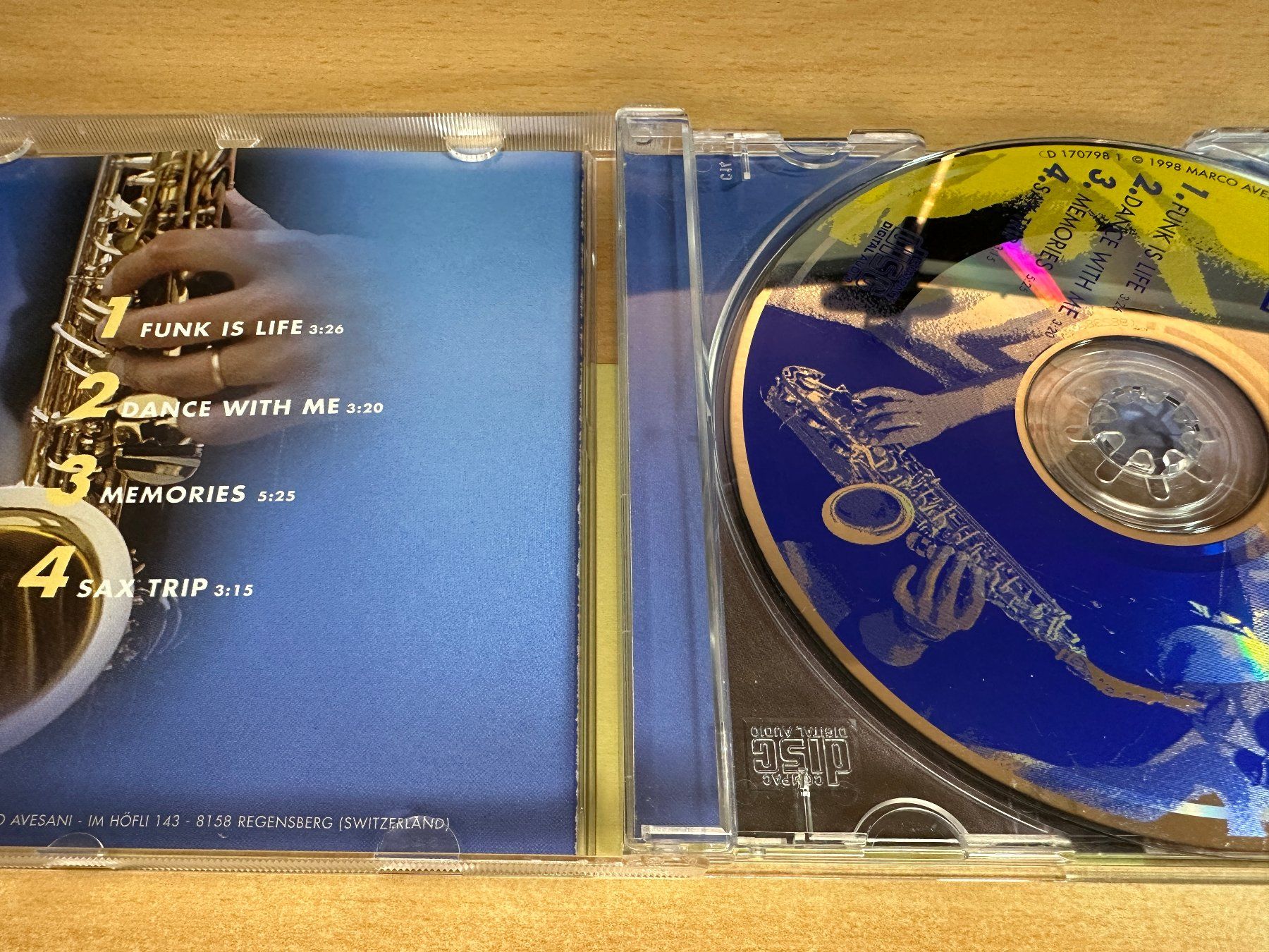 CD: A4 Marco Avesani - Sax Trip – Usato da Rikon im Tösstal venduto da Alpenmutz 2