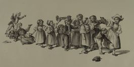 KINDER, KINDERSPIEL LITHOGRAPHIE NACH GOTTFRIED MIND