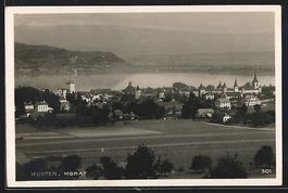 AK Murten /Morat, Strasse zur Ortschaft
