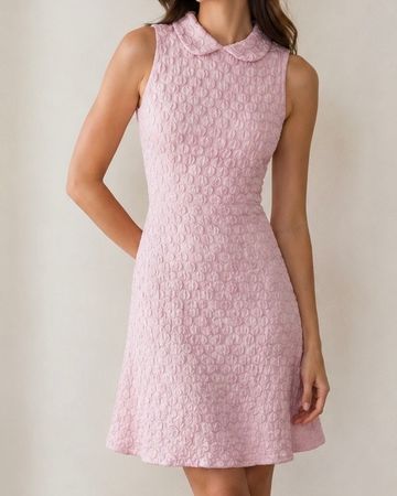 ROCHAS blush pink summer occasion dress
