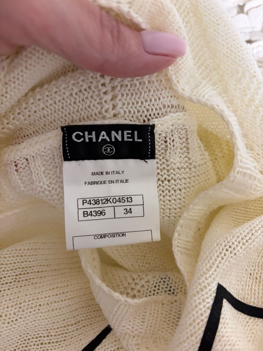 Chanel Pullover & Sweatshirts: Chanel Pullover off-white structured knit size 34 – Neu (gemäss Beschreibung) aus Sarnen von vik_jw5z 7
