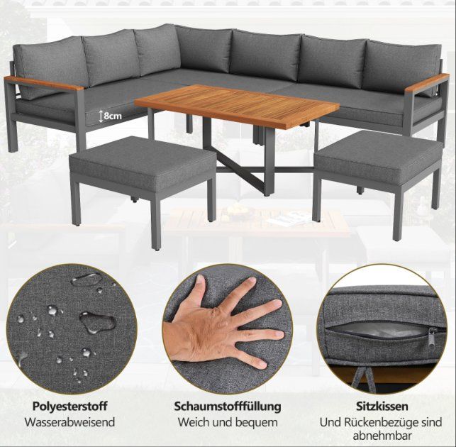 Set de table et chaises: GARTENLOUNGE SET! SOMMER AKTION -50% – Neuf avec emballage d'origine à Recherswil par Moebel_Outlet 3