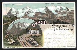 Litho Wengernalp, Kleine Scheidegg mit B