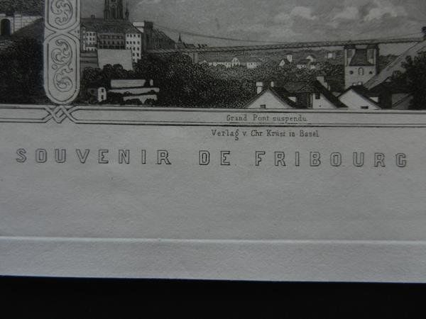 Stiche: Fribourg Souvenirblatt – Gebraucht aus Risch von Rischli15 1