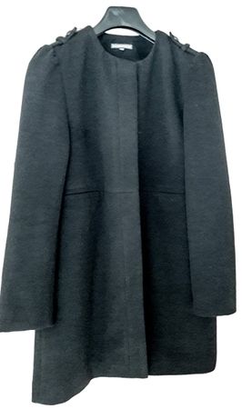 Ici et Maintenant manteau noir schwarzer Mantel 42 wie neu