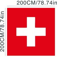 Original Schweizer Flagge, 200 x 200 cm, Neu!🇨🇭