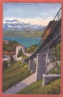Lausanne - funiculaire du Signal - Bahn - ca. 1915