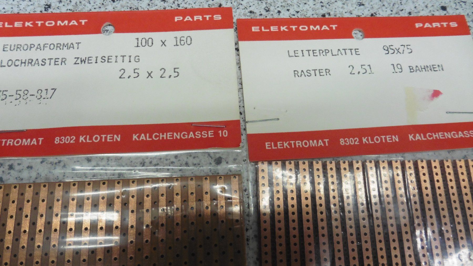 Componenti elettronici: Lochrasterplatten – Nuovo e nell'imballaggio originale da Mönchaltorf venduto da boesi51 4