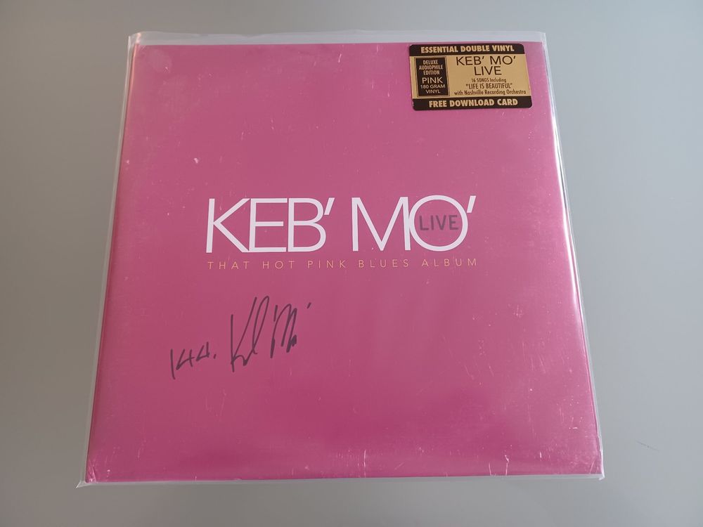 Keb' Mo' Live Hot Blues 2x LP 180Gr Pink Vinyl Lim. Signiert | Kaufen ...