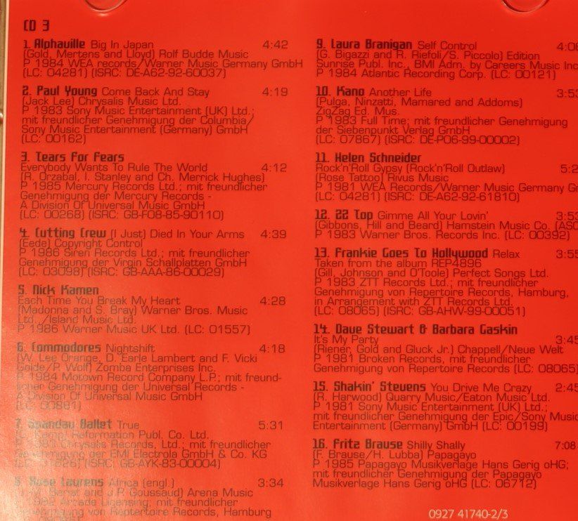 CD: The 80s – CD 3 – Usato da Luzern venduto da CONTENTI 1