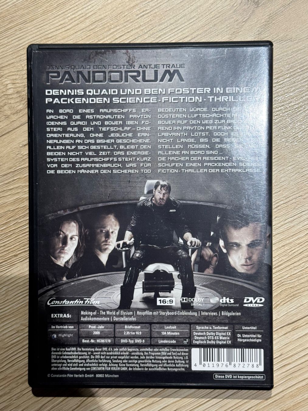 Tutti i DVDs: Pandorum – Usato da Winterberg ZH venduto da Godzilla-vs-Shimo 1