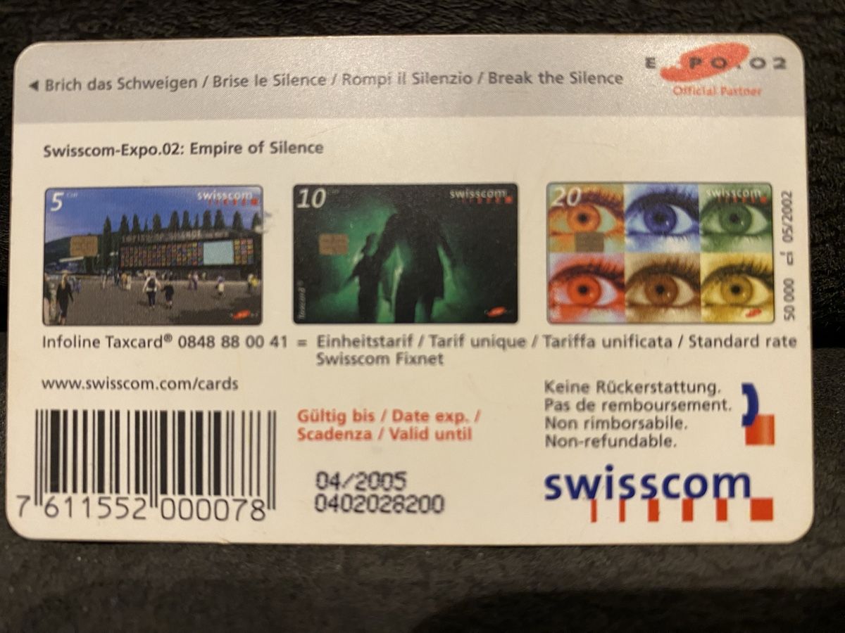 Schede telefoniche: Taxcard S1 – Usato da Lausanne venduto da babacard10 1