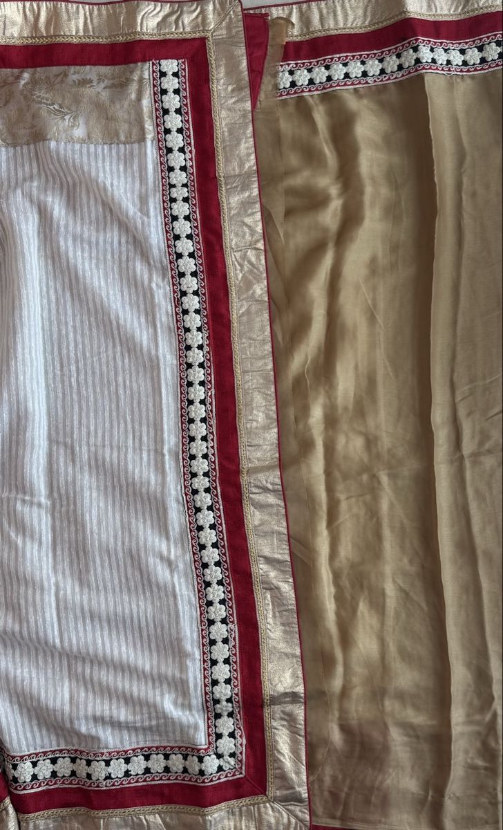 Vestiti: Indischer Saree rot weiss schwarz – Nuovo (secondo la descrizione) da Wichtrach venduto da Alyasahana 1