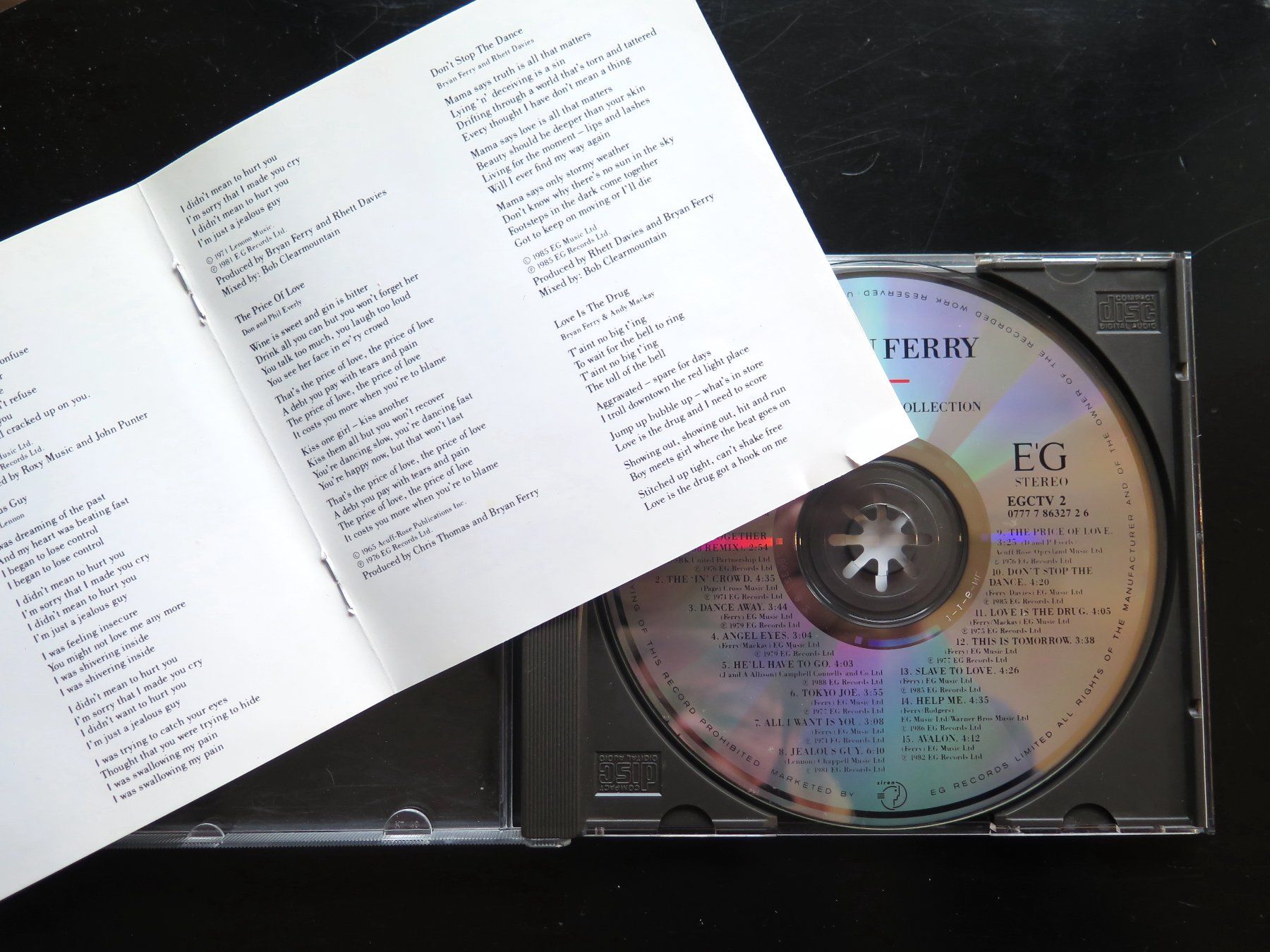 CD: (p) CD BRYAN FERRY: The ultimate collection with Roxy Music – Usato da Bern venduto da Balzamico 2