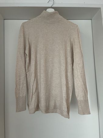Schöner Rollkragenpullover, beige, Grösse L, neuwertig