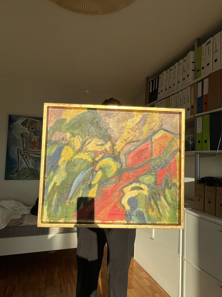 Ätherische Öle: Abstraktes Ölgemälde – Defekt aus Zürich von SofiaLiebert1099 5