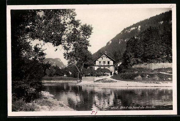 Cartoline postali: AK Les Brenets, Hotel du Saut du Doubs – Usato da Berlin venduto da bartko-reher