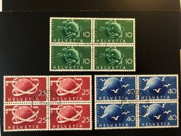 CH1949 - bloc 4 obli - Bern et Chambésy 1949