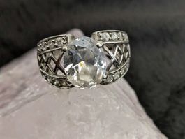 Ring Silber 925 (durchsichtige Steine)