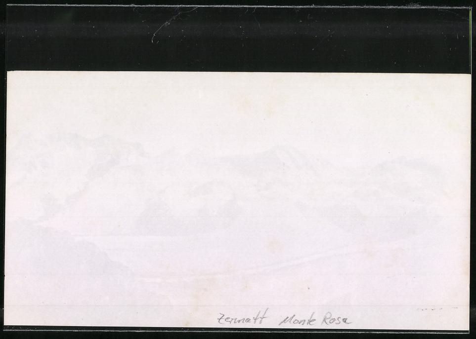 Fotografie & Manifesti: Fotografie Zermatt, Gletscher Monte Rosa – Usato da Berlin venduto da bartko-reher 1