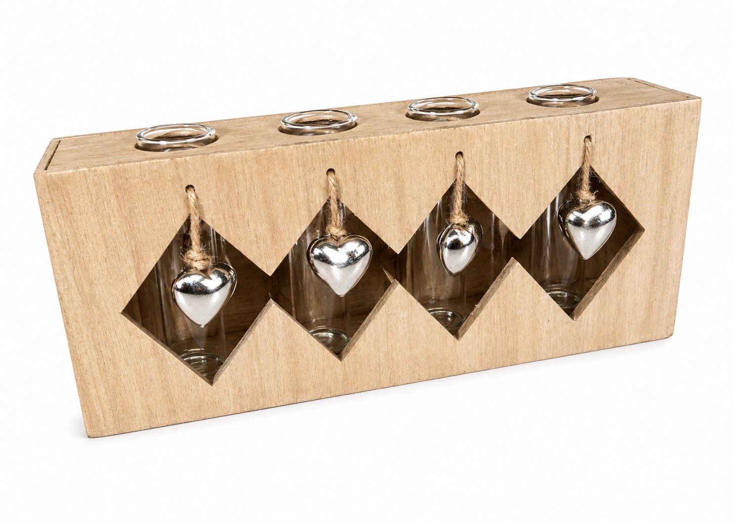 Vasen & Gefässe: Deko Vase Set Holz Glas – Neu (gemäss Beschreibung) aus Fully von VaneaSelection 1