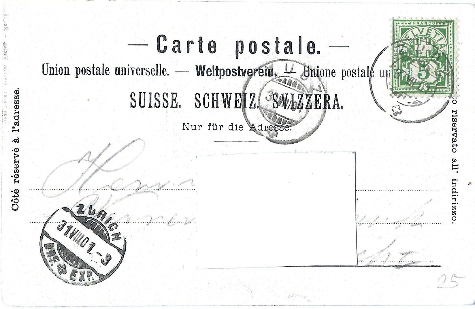 Cartoline postali: Platz   in   Zuoz – Usato da Bütschwil venduto da Jackson1A 1